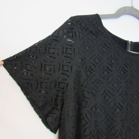 Market & Spruce Blouse Hans Crochet Front Top Black NEW Stitch Fix Women's 3X - Picture 2 of 5